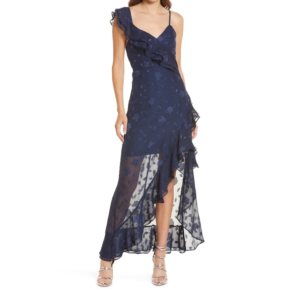 Lulu's Forever Be Floral Navy Blue Maxi Dress - Picture 2 of 6